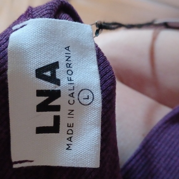 LNA Darby One Shoulder Dress - Large - Amethyst - Picture 7 of 9